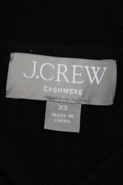 J Crew Women Cashmere V-Neck Button Solid Sweater Set Size XS