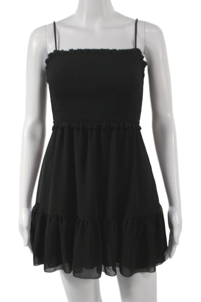 Wilfred Womens Mini Dress Black Square Neck Sleeveless Polyester Size 2XS