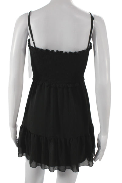 Wilfred Womens Mini Dress Black Square Neck Sleeveless Polyester Size 2XS