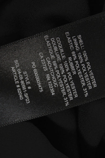 Wilfred Womens Mini Dress Black Square Neck Sleeveless Polyester Size 2XS