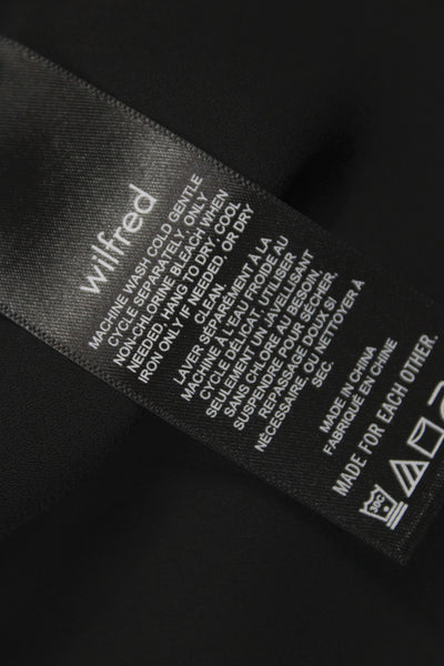 Wilfred Womens Mini Dress Black Square Neck Sleeveless Polyester Size 2XS