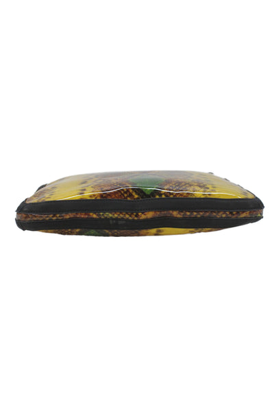French Connection Womens Animal Print Toiletry Bag Yellow