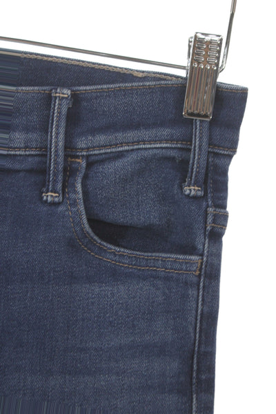 Mother Women Ankle Jeans High Waist Blue Cotton Blend Size 25