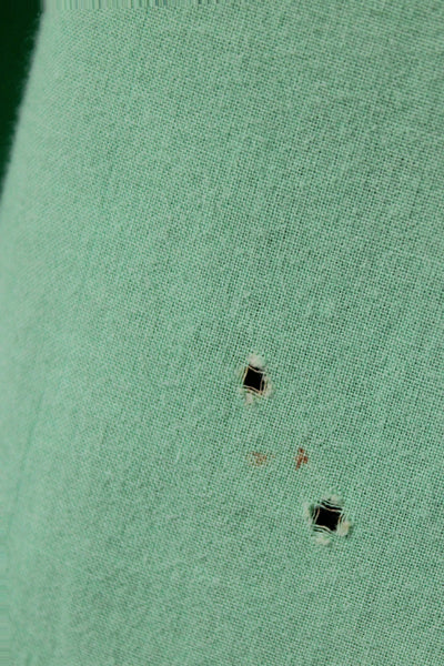 Hartford Unisex Adults Basic Collared Cotton Button Up Long Sleeve Green Size M