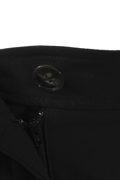 Zara Womens Dress Pants Black Polyester Button Size XS