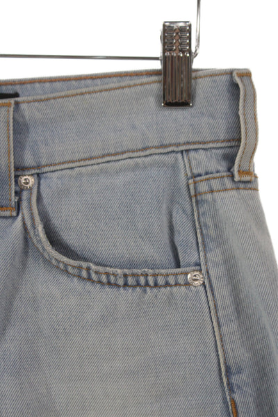 Veronica Beard Womens Cut-Off Blue Cotton Shorts Size 26