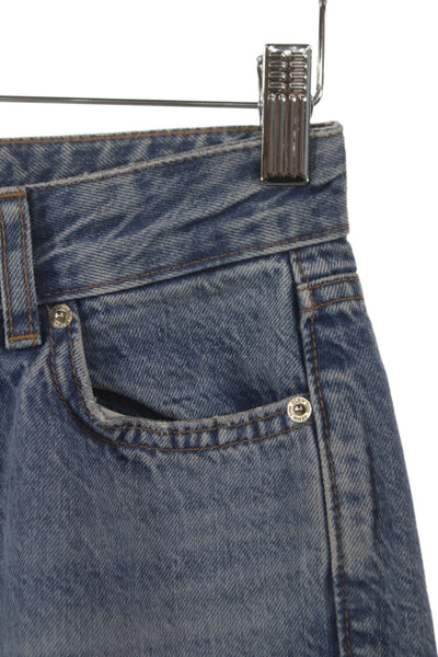 Zara Women Mom Jeans Blue High Rise Cotton 26 Inseam 90s Size 0
