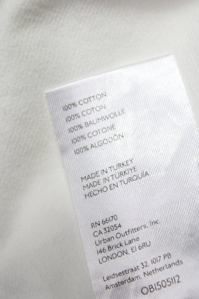 We The Free Women Mini White Cotton Skort Tie Casual Size 0