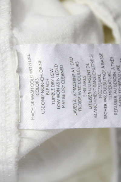 We The Free Women Mini White Cotton Skort Tie Casual Size 0