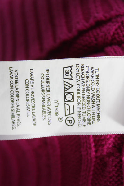 Polo Ralph Lauren Women Pink Cotton Pullover Sweater Long Sleeve Size XS
