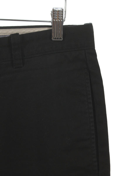J Crew Mens Chino Pants Black Cotton Button Size 30