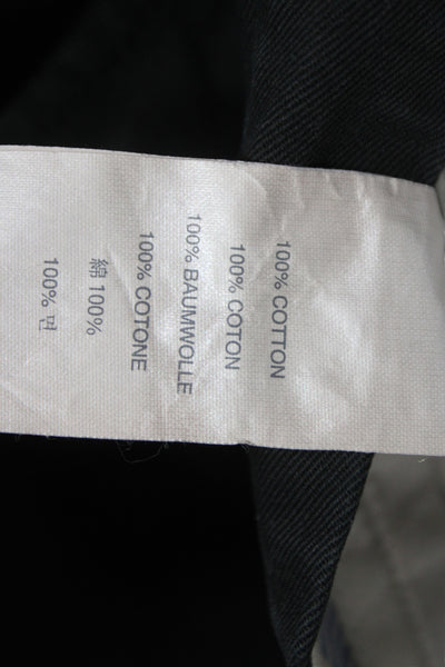 J Crew Mens Chino Pants Black Cotton Button Size 30