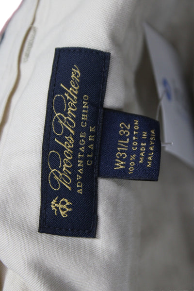 Brooks Brothers Mens Beige Chino Pants Size 31