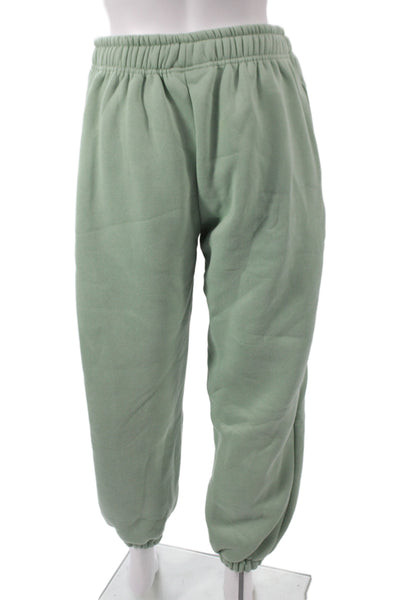 Happy Camp3r Womens Green High Neck Pullover Sweatsuit Organic Cotton Size M