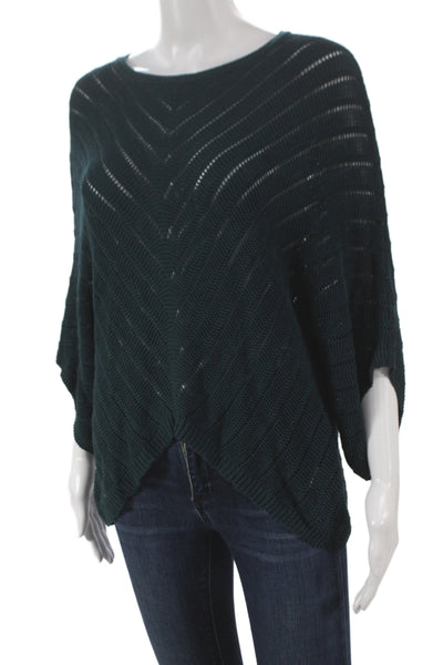 Bishop and Young Women Bohemian Green Pullover Sweater 3/4 Sleeve Size S