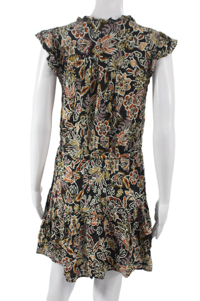 Velvet by Graham & Spencer Women Mini Floral V-Neck Sleeveless Dress Size M