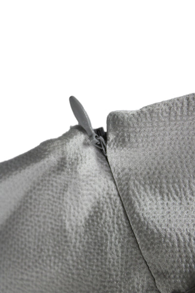 Badgley Mischka Women Camisole Gray Square Neck Sleeveless Polyester Size S