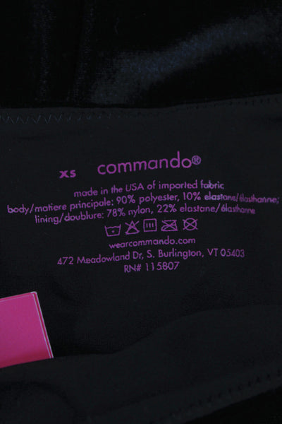Commando Womens Maxi Skirt Black Polyester Long Pull On Size XS
