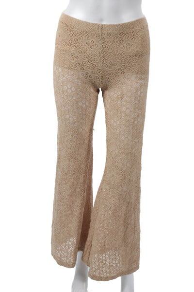 Nightcap Clothing Women Boho Floral Beige Pull On Pants Size S