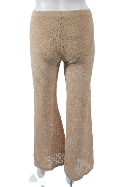 Nightcap Clothing Women Boho Floral Beige Pull On Pants Size S