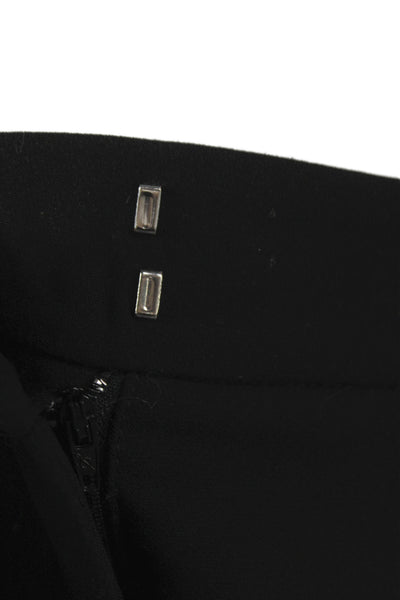 Zara Womens Culotte Shorts Black Hook & Eye Polyester Size XS