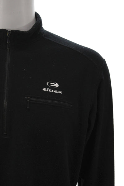Eider Mens Pullover Casual Jacket Black Zip High Neck Polyester Size L