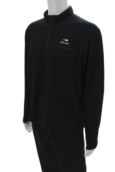 Eider Mens Pullover Casual Jacket Black Zip High Neck Polyester Size L