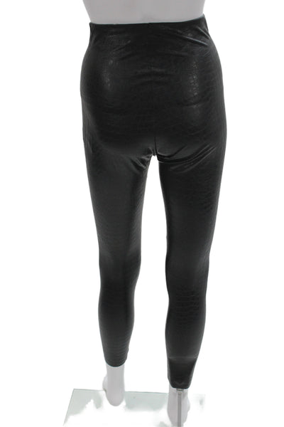 Commando Women Ankle Animal Print Leggings Black Size S