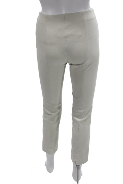 Vince Womens Ankle Pants Beige Zip Petite Size S