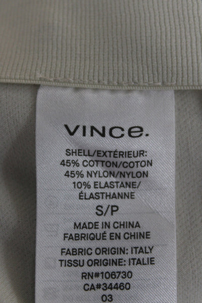 Vince Womens Ankle Pants Beige Zip Petite Size S