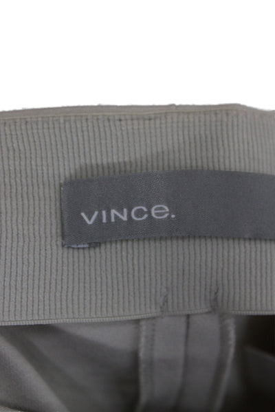 Vince Womens Ankle Pants Beige Zip Petite Size S