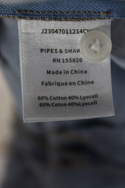 Veronica Beard Women Sleeveless Camisole Blue Square Neck Button Size 4