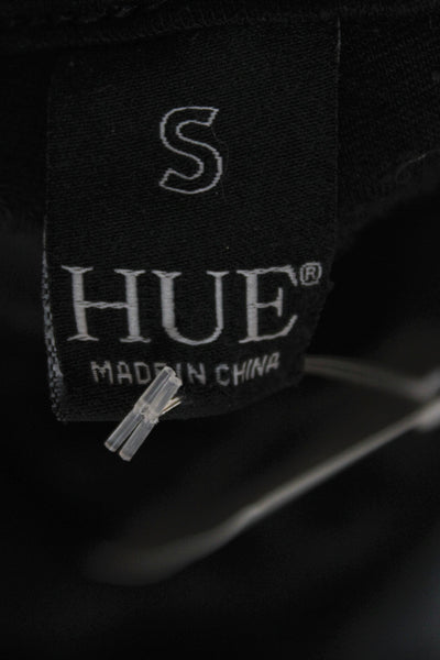 Hue Womens Black Rayon Blend Jeggings Stretch Inseam 26 Size S