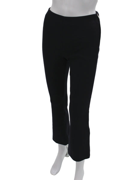 Zara Womens Ankle Pants Black Wool Zip Size 26
