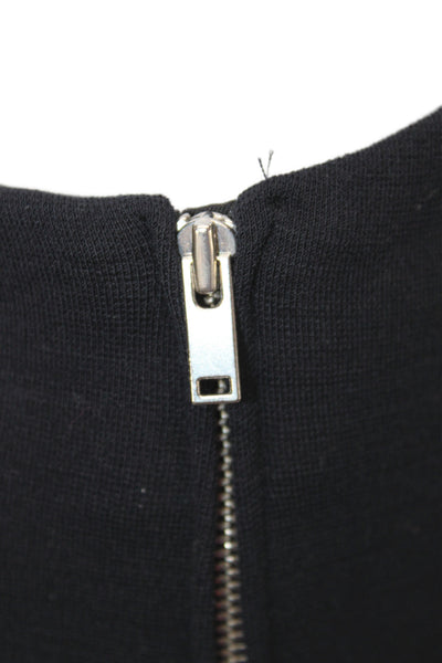 Zara Womens Ankle Pants Black Wool Zip Size 26