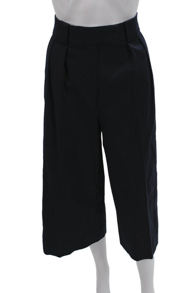 Banana Republic Womens Cropped Black Pants Size 2 Petite