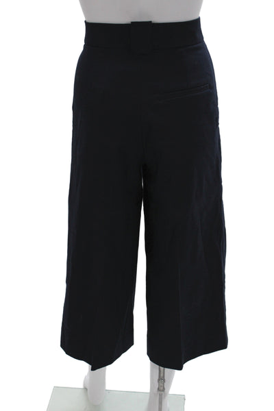 Banana Republic Womens Cropped Black Pants Size 2 Petite