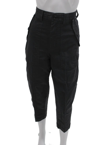 Banana Republic Women Cargo Pants Black Petite Size 2