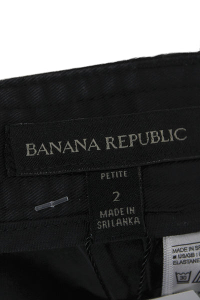 Banana Republic Women Cargo Pants Black Petite Size 2