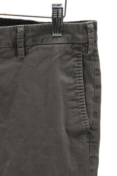 Masons Mens Gray Chino Pants Polka Dot 98% Cotton Button Size 48