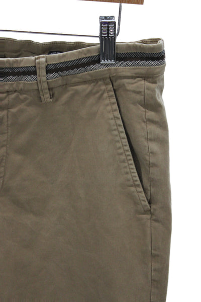 Mason Mens Beige Cotton Chino Pants Button Closure 33 Inseam Size 48