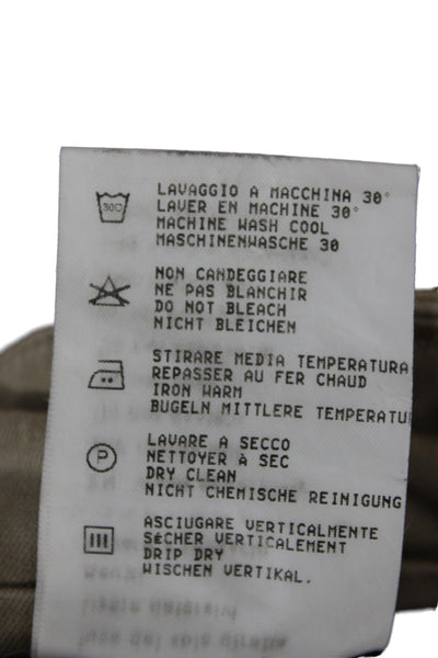 Mason Mens Beige Cotton Chino Pants Button Closure 33 Inseam Size 48