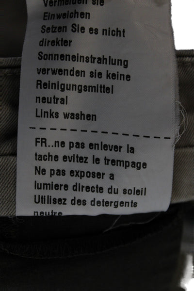 Mason Mens Chino Pants Brown Cotton Blend Button Size 48