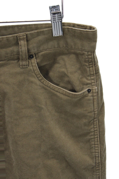Rails Mens Chino Pants Brown 97% Cotton Button Fly Size 32