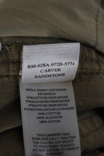 Rails Mens Chino Pants Brown 97% Cotton Button Fly Size 32