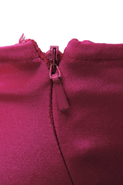 Jay Godfrey Womens Bodycon One Shoulder Silk Mini Dress Pink Size 2
