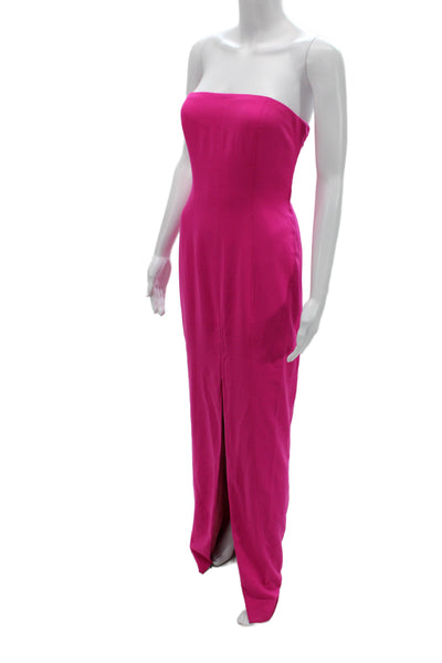 Jay Godfrey Women Sheath Dress Pink Off the Shoulder Full Length Size 4