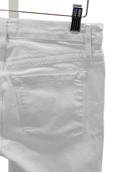 Frame Women Skinny High Waist Jeans White Size 26