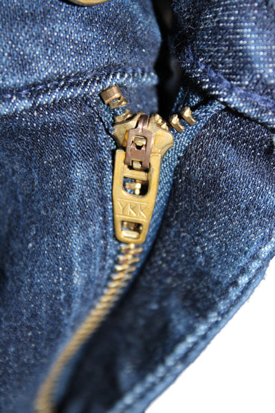 Frame Womens Flared High Waist Blue Cotton Blend Jeans Size 1
