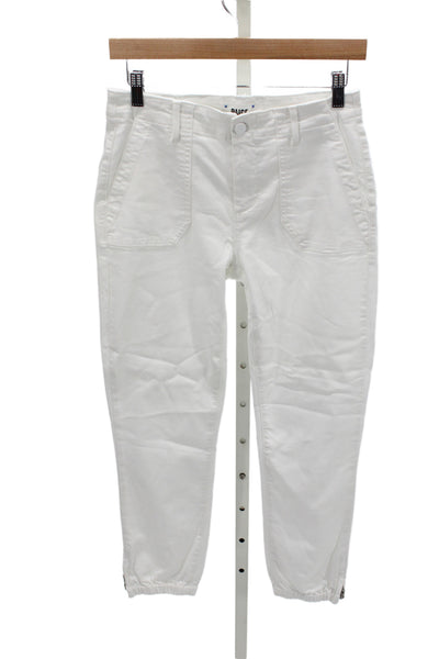Paige Women White Jogger Pants Mid Rise Size 26